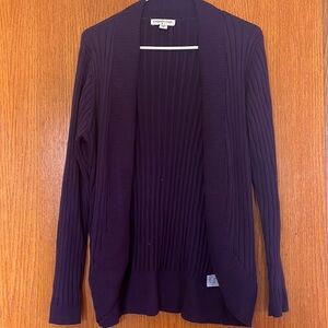 Cold water creek plum cardigan